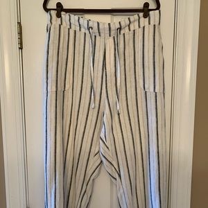 Linen Ankle Pants